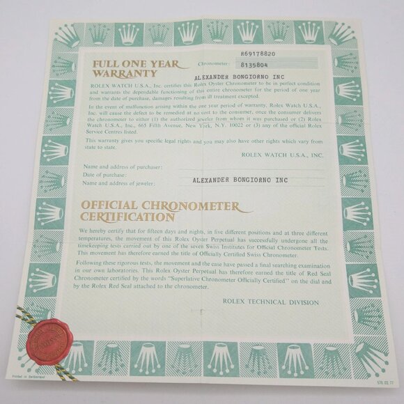 Rolex Ladies President 18k Watch With Papers MINT - Picture 7 of 7